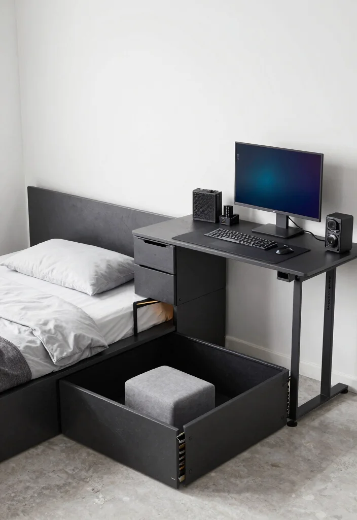 12 Older Boys Bedroom Ideas That Feel Cool and Grown 6. Multi functional Furniture 0