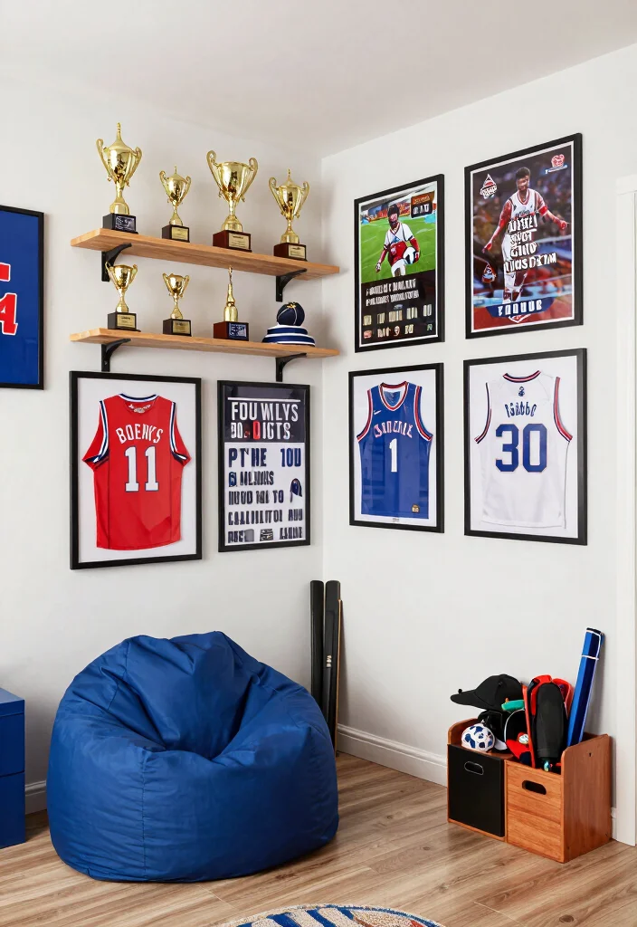 12 Older Boys Bedroom Ideas That Feel Cool and Grown 8. Sports or Hobby Corner 0