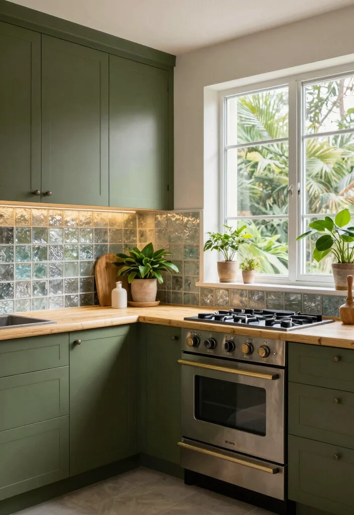 12 Olive Kitchen Ideas That Feel Warm Earthy and On Trend 5. Eco Friendly Materials 0