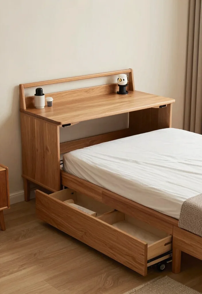 12 Small Bedroom Decor Ideas That Feel Thoughtfully Styled 10. Multifunctional Furniture 0