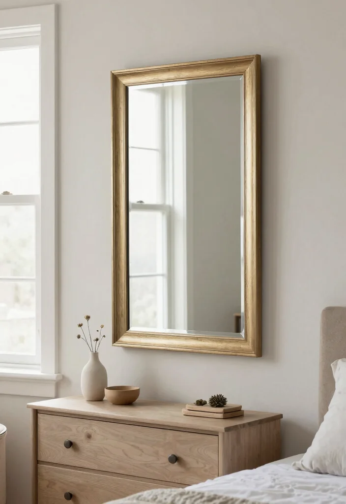 12 Small Bedroom Decor Ideas That Feel Thoughtfully Styled 5. Mirrors for Space Illusion 0