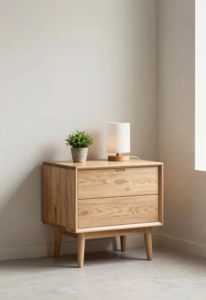 12 Small Bedroom Decor Ideas That Feel Thoughtfully Styled 6. Minimalist Nightstands 0