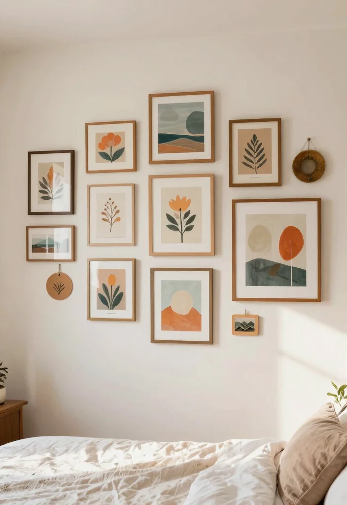 12 Small Bedroom Decor Ideas That Feel Thoughtfully Styled 8. Personalized Artwork 0