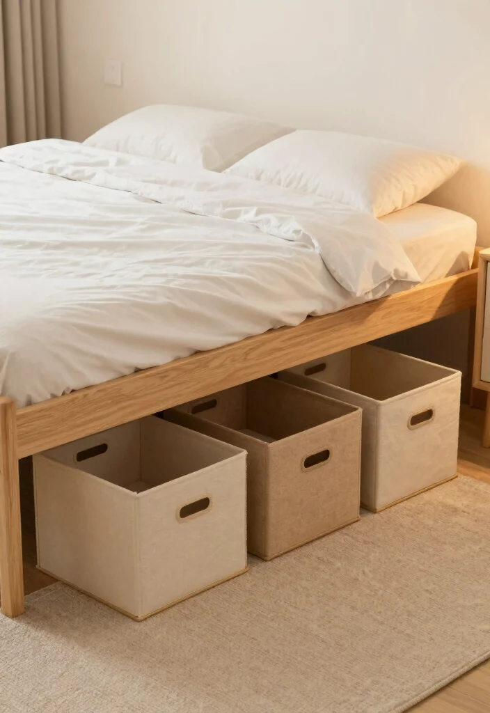 12 Small Bedroom Decor Ideas That Feel Thoughtfully Styled 9. Under Bed Storage Solutions 0