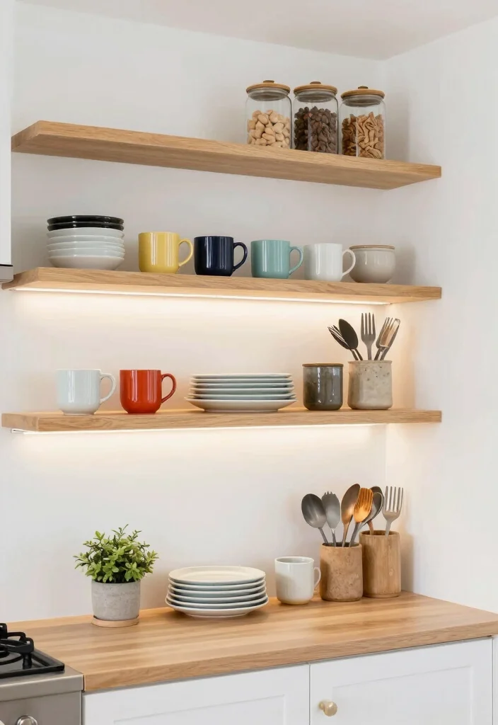 12 Small Kitchen Decor Ideas That Make a Big Visual Impact 1. Embrace Open Shelving 0