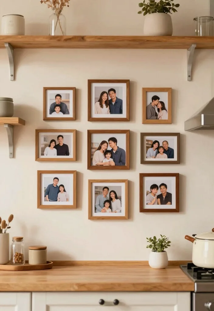 12 Small Kitchen Decor Ideas That Make a Big Visual Impact 12. Personalize with Family Photos 0