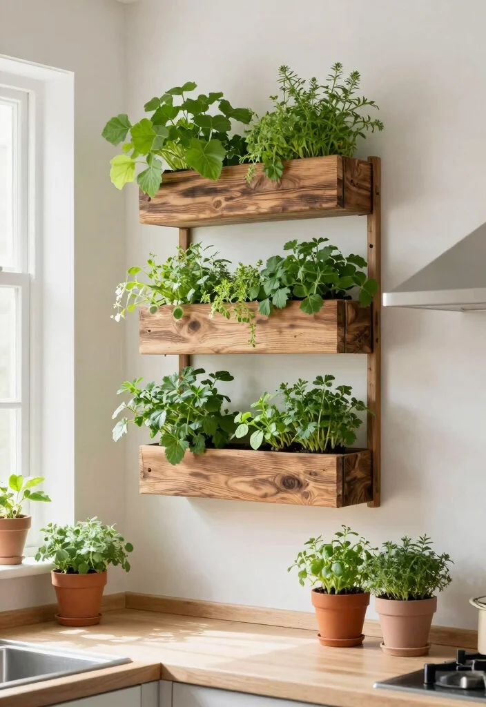 12 Small Kitchen Decor Ideas That Make a Big Visual Impact 6. Add Vertical Gardens 0
