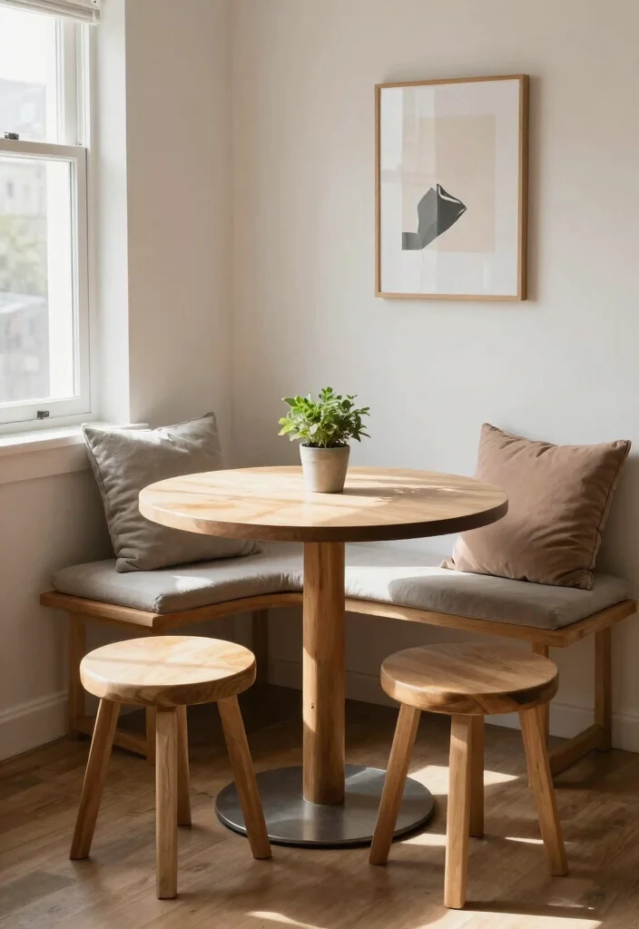 12 Small Kitchen Decor Ideas That Make a Big Visual Impact 9. Create a Cozy Breakfast Nook 0