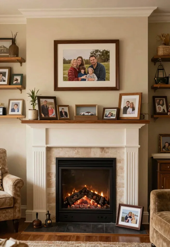 12 Small Living Room Ideas with a Cozy Fireplace 12. Personal Touches and Memories 0