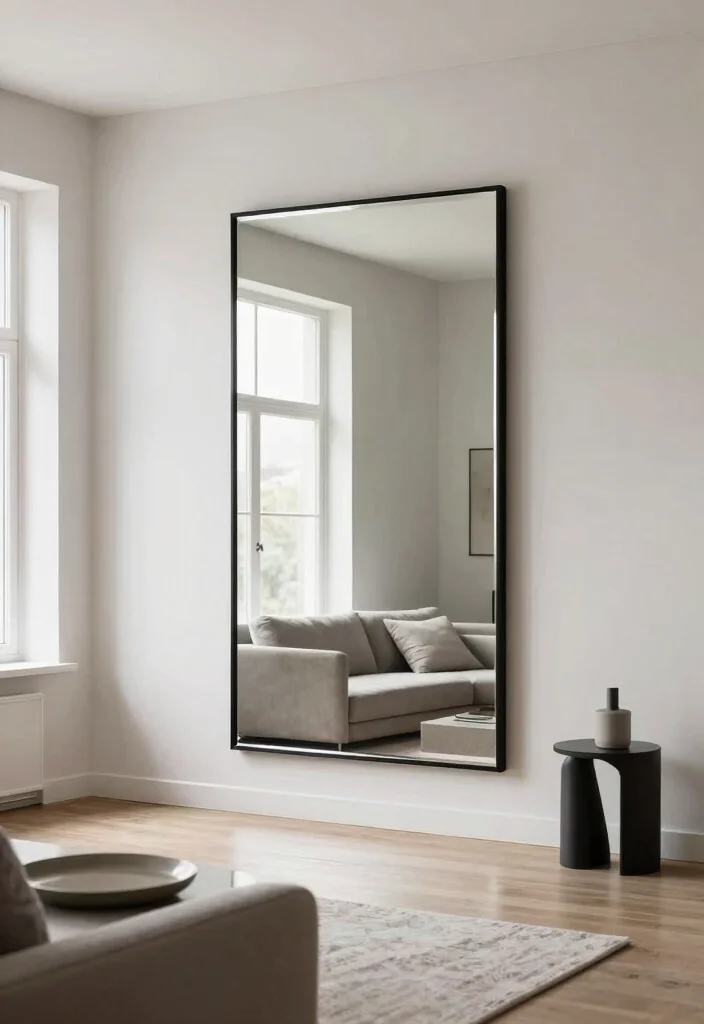 12 Small Modern Living Room Ideas That Feel Open 3. Mirrors for Depth 0