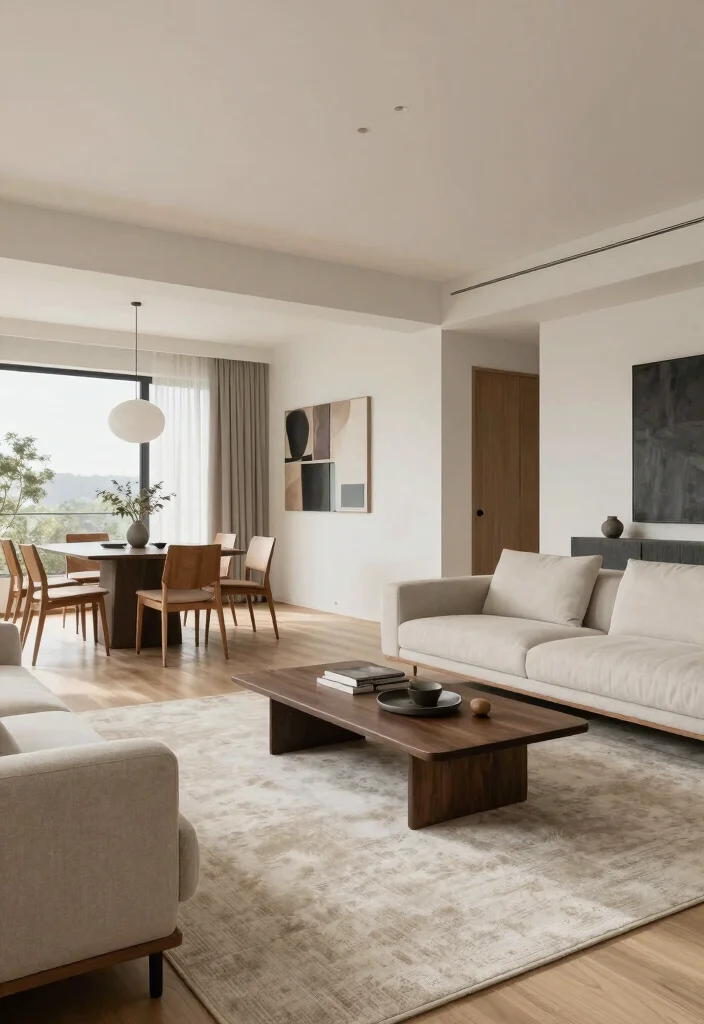 12 Small Modern Living Room Ideas That Feel Open 5. Open Space Layout 0