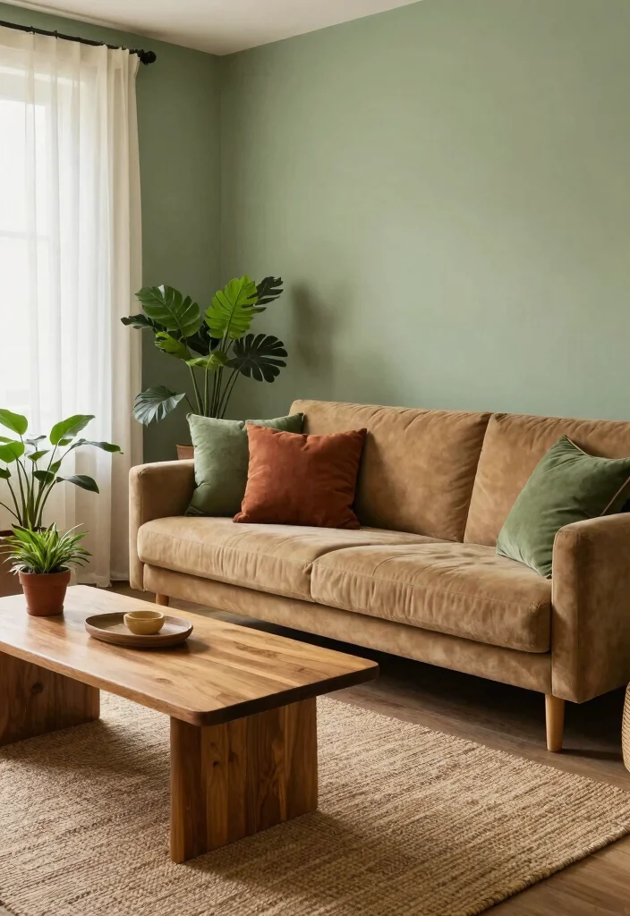 12 Tan Sofa Living Room Ideas That Style Easily 3. Earthy Color Palette 0