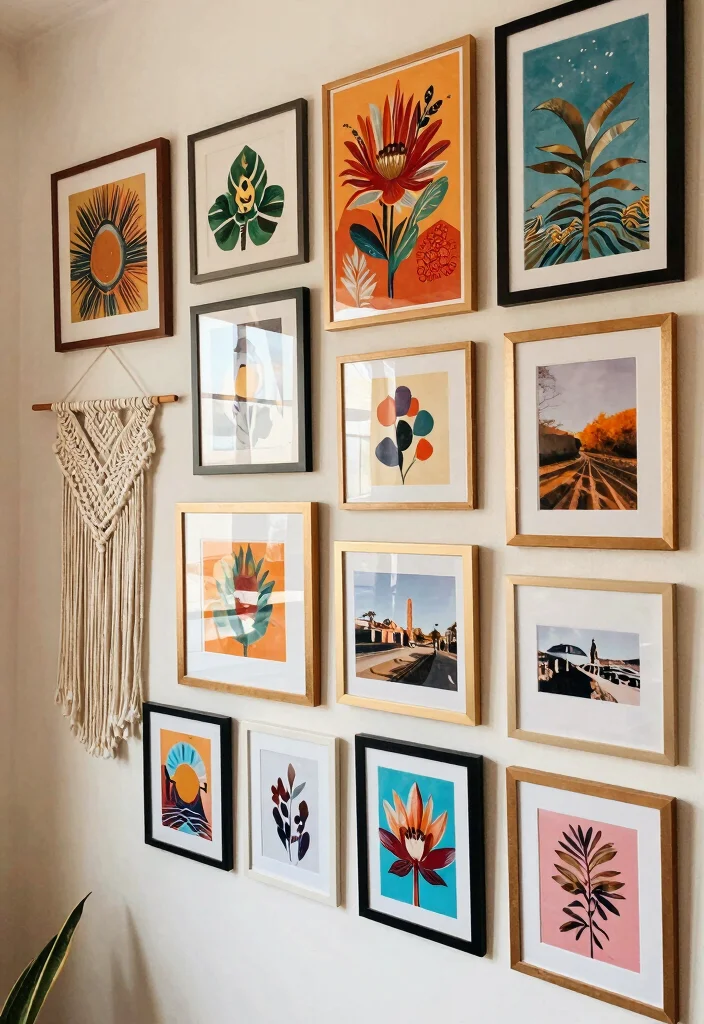 14 Bedroom Wall Ideas That Instantly Transform the Space 2. Gallery Wall of Dreams 0