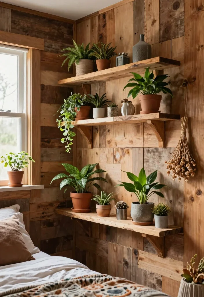 14 Bedroom Wall Ideas That Instantly Transform the Space 4. Natural Elements 0