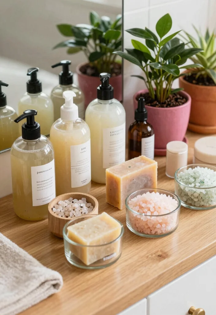 14 Bohemian Bathroom Decor Ideas Full of Color and Free Spirit 10. Eco Friendly Toiletries 0