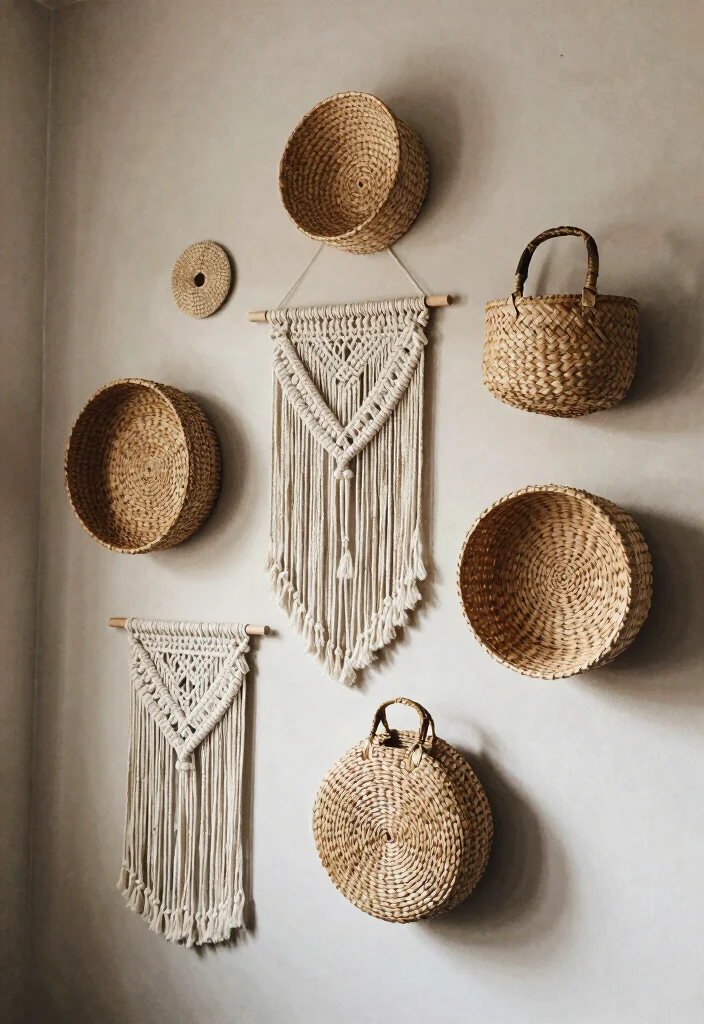 14 Bohemian Bathroom Decor Ideas Full of Color and Free Spirit 7. Textured Wall Hangings 0