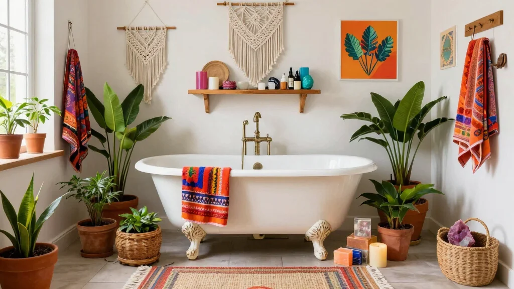 14 Bohemian Bathroom Decor Ideas Full of Color and Free Spirit