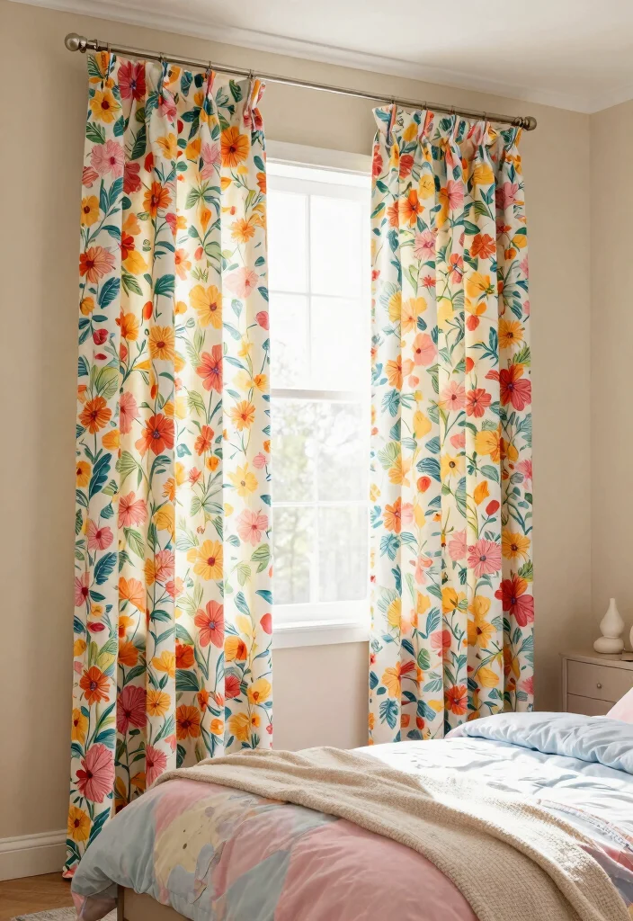 14 Colorful Bedroom Ideas That Feel Joyful Not Loud 12. Colorful Curtains 0