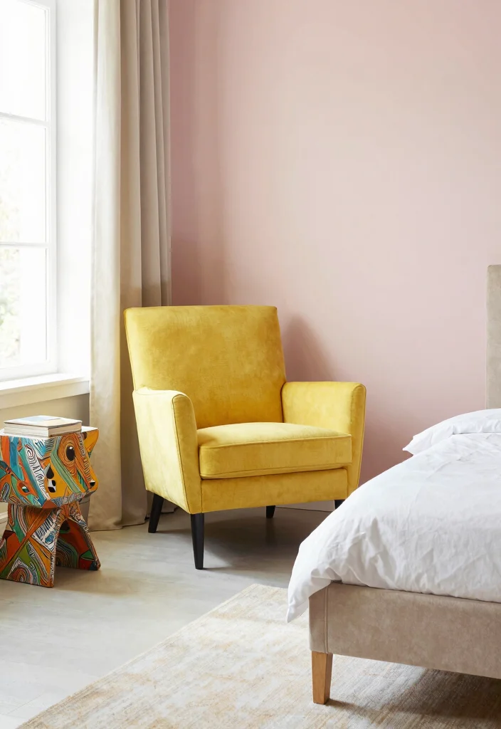14 Colorful Bedroom Ideas That Feel Joyful Not Loud 13. Statement Furniture 0