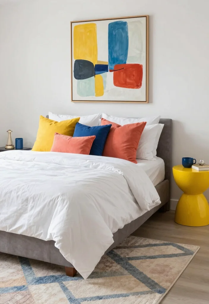 14 Colorful Bedroom Ideas That Feel Joyful Not Loud 2. Colorful Accents 0