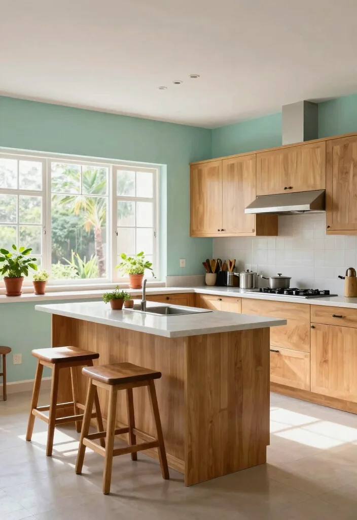 14 Kerala Style Kitchen Work Area Ideas That Feel Practical and Airy 1. Bright Open Layouts 0