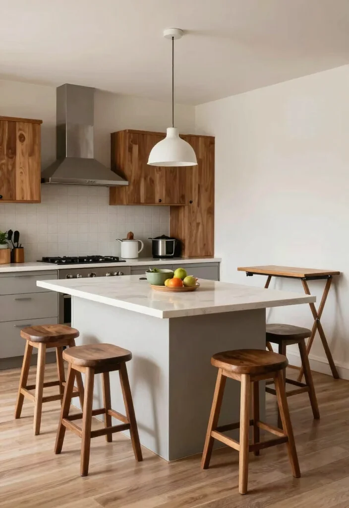 14 Kerala Style Kitchen Work Area Ideas That Feel Practical and Airy 7. Multi Functional Spaces 0