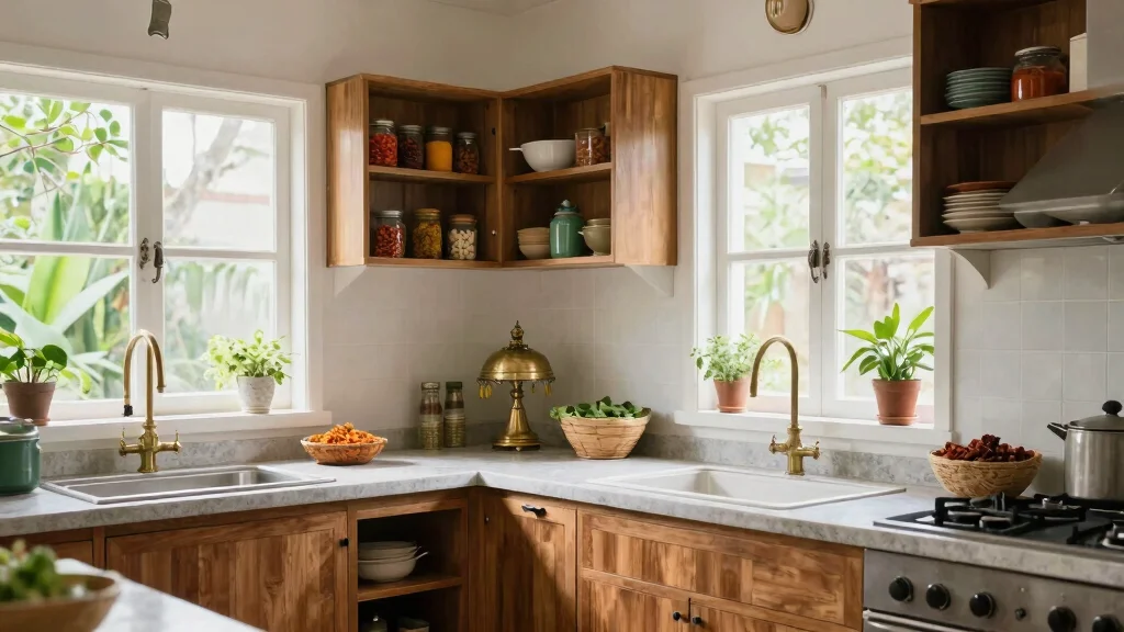 14 Kerala Style Kitchen Work Area Ideas That Feel Practical and Airy