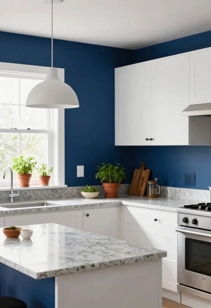 14 Kitchen Accent Wall Ideas That Add Instant Character 2. Bold Accent Wall Paint 0