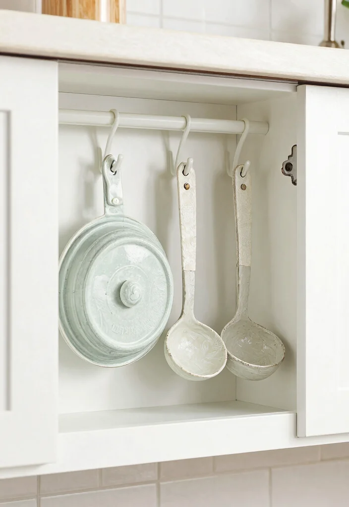 14 Kitchen Cabinet Storage Ideas That Hide the Mess 10. Utilize Cabinet Doors for Storage 0