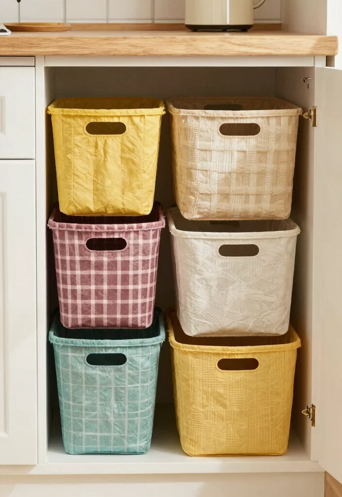 14 Kitchen Cabinet Storage Ideas That Hide the Mess 12. Stackable Storage Solutions 0