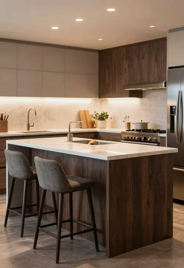 14 Kitchen Ideas with an Island for Better Flow 12. Two Tone Islands 0