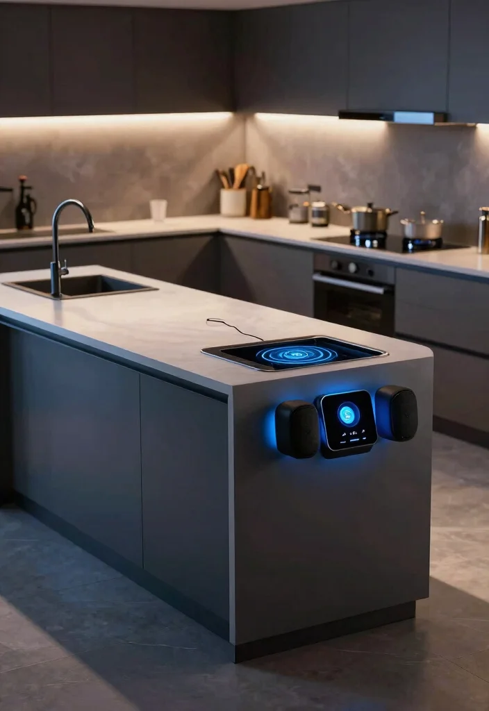 14 Kitchen Ideas with an Island for Better Flow 13. Technology Enhanced Islands 0