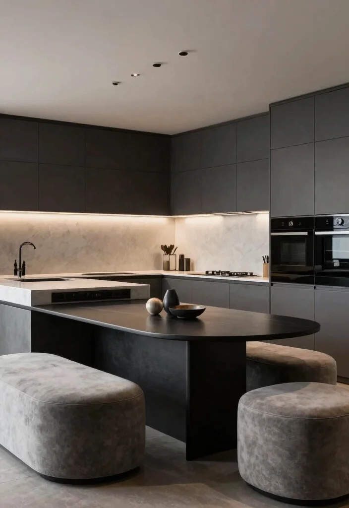 14 Kitchen Ideas with an Island for Better Flow 8. Curved Islands 0
