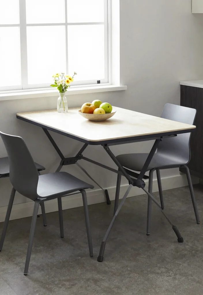 14 Kitchen and Dining Room Layout Ideas That Flow Naturally 5. Foldable Furniture Solutions 0