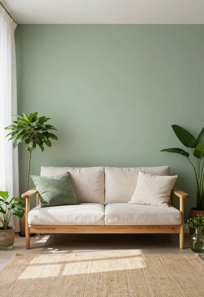 14 Living Room Color Ideas That Change the Mood 1. Serene Sage Green 0