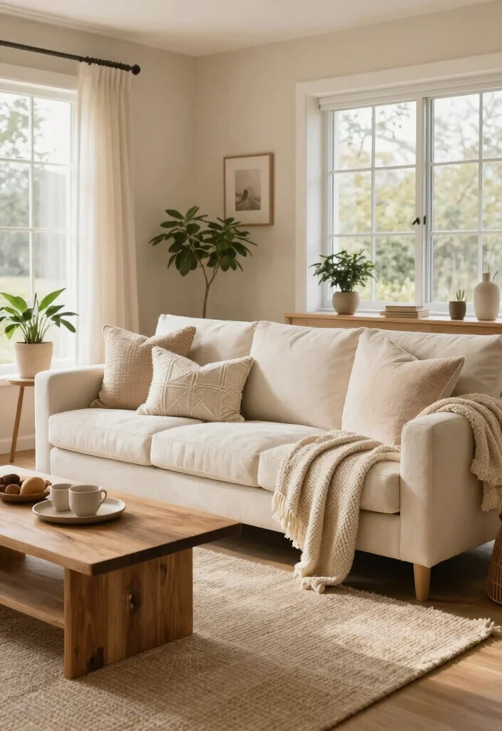 14 Living Room Color Ideas That Change the Mood 4. Cozy Cream and Beige 0