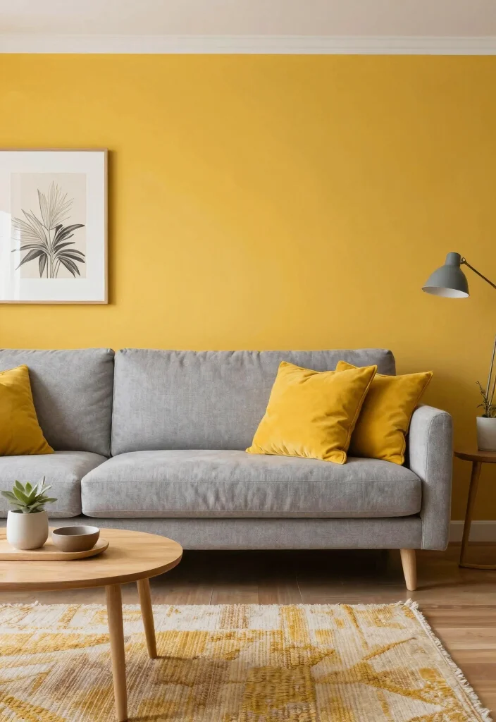 14 Living Room Color Ideas That Change the Mood 5. Energizing Mustard Yellow 0