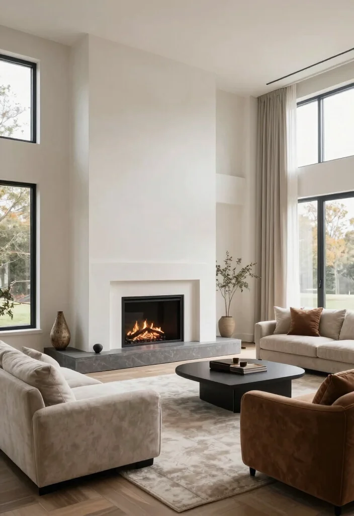 14 Living Room Fireplace Ideas That Anchor the Space 14. Integrated Fireplace Designs 0