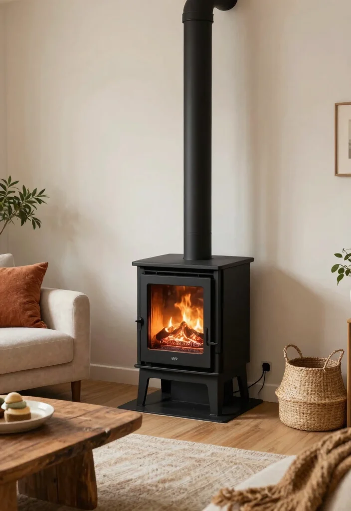 14 Living Room Fireplace Ideas That Anchor the Space 4. Eco Friendly Pellet Stoves 0