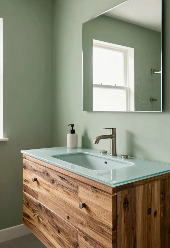 14 Modern Bathroom Vanity Ideas with Sleek Storage 11. Sustainable Materials Showcase 0