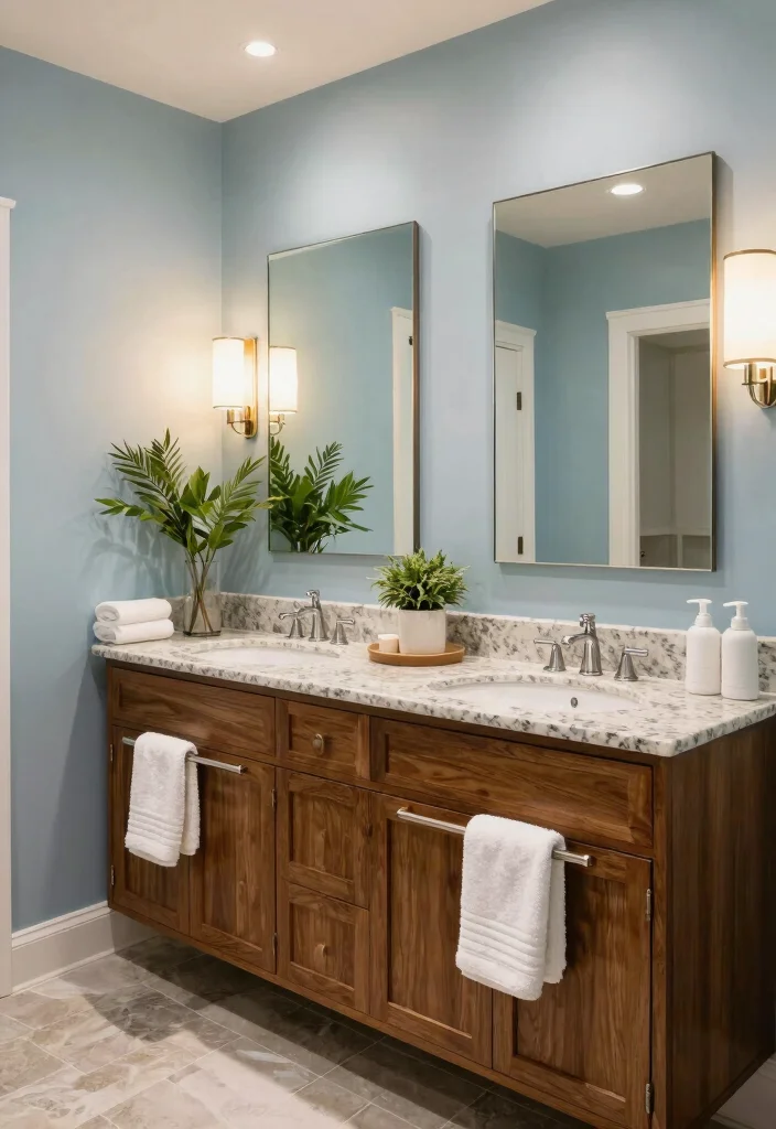 14 Modern Bathroom Vanity Ideas with Sleek Storage 12. Luxe Spa Inspired Vanities 0