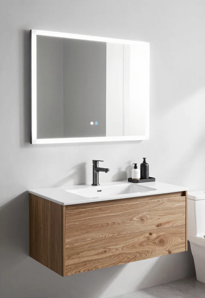 14 Modern Bathroom Vanity Ideas with Sleek Storage 14. Smart Technology Integration 0
