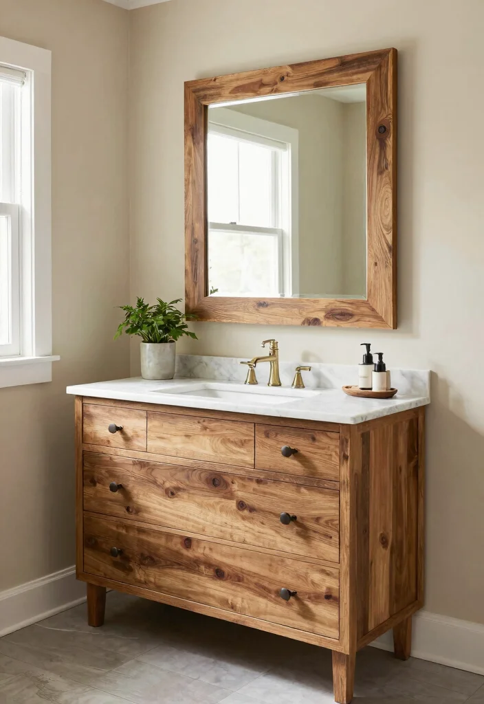 14 Modern Bathroom Vanity Ideas with Sleek Storage 7. Custom Built Ins 0