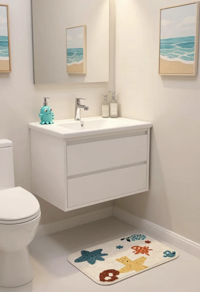 14 Modern Half Bathroom Ideas That Impress Guests 14. Whimsical Accessories 0