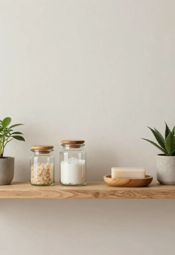 14 Nature Bathroom Ideas Inspired by Earth and Stone 10. Minimalist Accessories 0