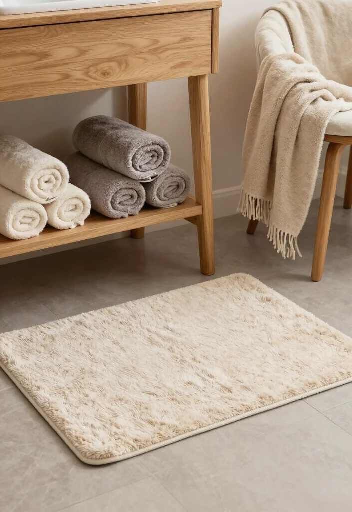 14 Nature Bathroom Ideas Inspired by Earth and Stone 13. Soft Textiles 0