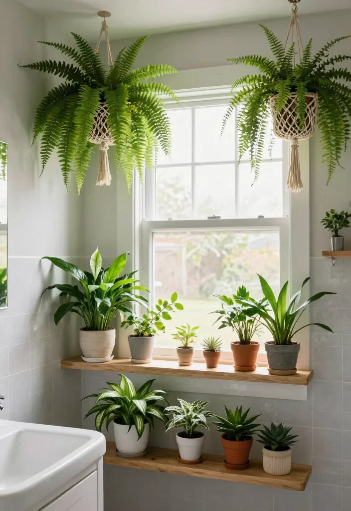 14 Nature Bathroom Ideas Inspired by Earth and Stone 4. Botanical Decor 0