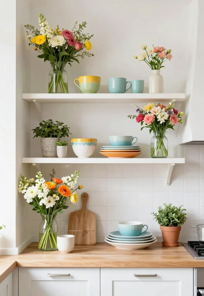 14 Open Shelving Kitchen Ideas That Look Styled Not Messy 11. Seasonal Swaps 0