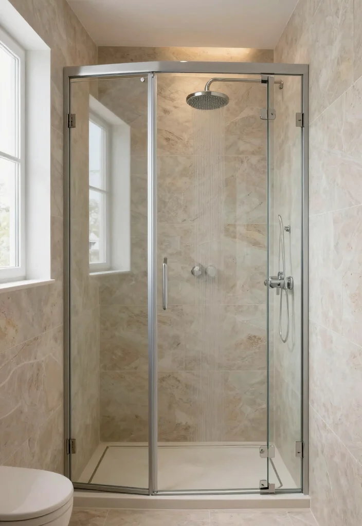 14 Small Modern Bathroom Ideas That Feel Clean and High End 3. Compact Shower Designs 0