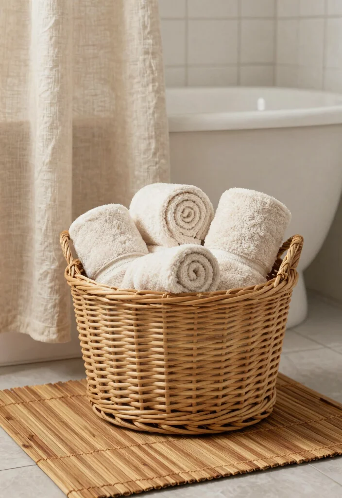 14 Small Modern Bathroom Ideas That Feel Clean and High End 5. Luxurious Textiles and Accessories 0